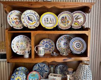 Large Collection of Quimper China