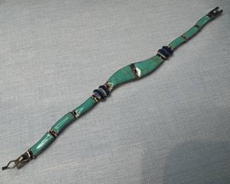 950 Sterling Silver & Turquoise Bracelet