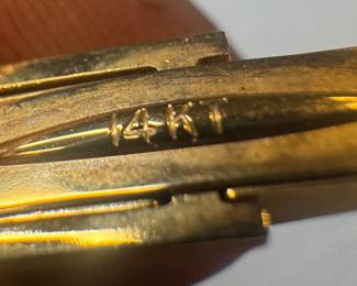 14K Gold Cuff Links