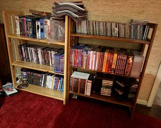 Large Collection of DVD's, CD's & BlueRays