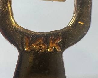 14K Gold Cuff Links