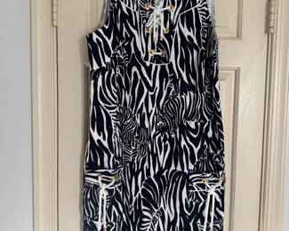 Women's Lily Pulitzer Shift Zebra Dress Size 10