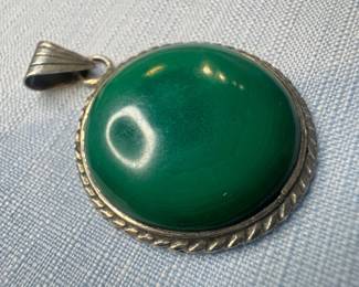 940 Sterling Silver & Turquoise Pendant