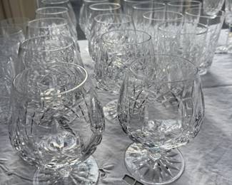 Huge Collection of Waterford Crystal Stemware 