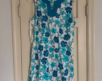 Women's Lily Pulitzer Floral Split Neck Dress Size 12