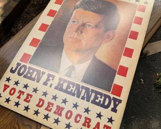 1960 John F. Kennedy Campaign Poster 