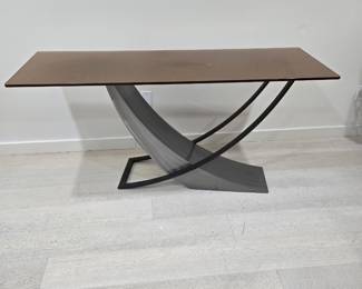 Modern sculptural glass table