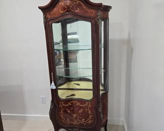 French-style curio cabinet