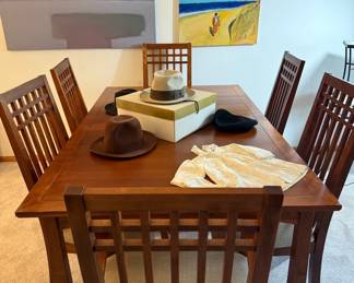 SHermac Inc Dining Table & 6 chairs Cherry made in Quebec