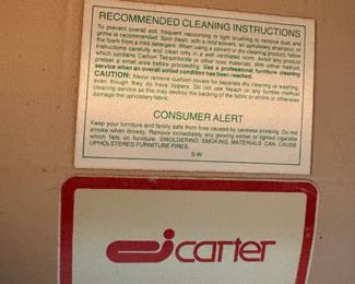 a pair of early 1980s couches by Carter Furniture, yes, they need to be reupholstered and they will be priced accordingly