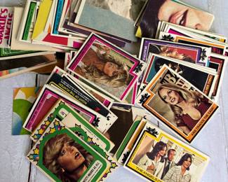 big collection of Charlie's Angels trading cards
