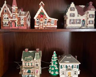 1980s Department 56 Christmas village