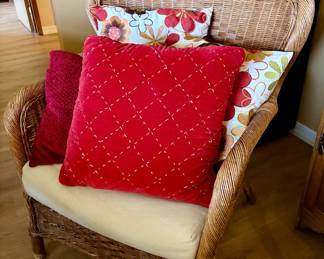Indoor Wicker Chair - seat cushion included