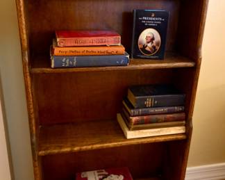 Charming Vintage Bookcase - solid oak / smaller size for a reading nook