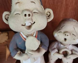 Vintage Korean Clay Figures 