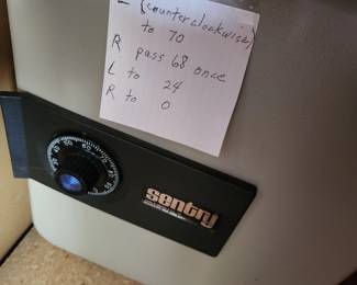 Sentry Safe...yes we have the code