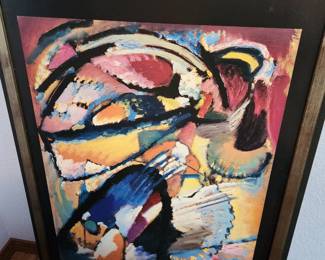 Framed Kandinsky Print. 