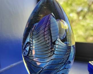 Signed Art Glass. 