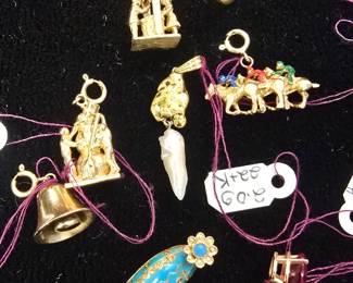 14k Gold charms