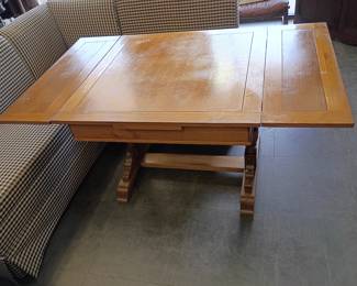 English Oak Drawer Drop leaf table