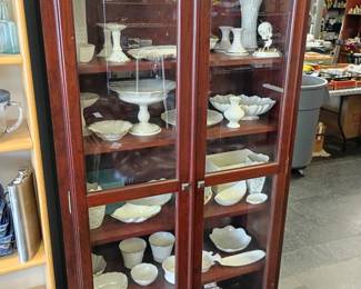 Glass front china cabinet- Lenox