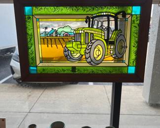 John Deer Stained glass