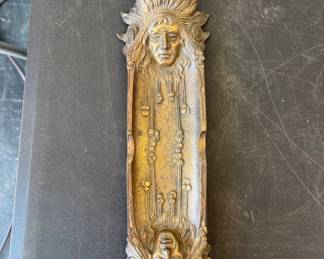 Brass Indian Head cigar ashtray! Awesome piece!