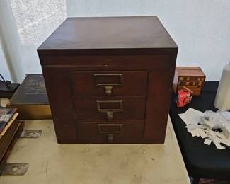 Antique Filing cabineet Globe Werncke
