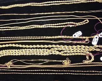 Lots of Gold chains