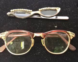 Vintage gold and mother of pearl glasses