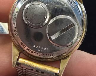 vintage wristwatch back