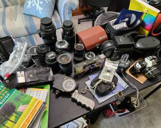 Cameras, cases and lenses