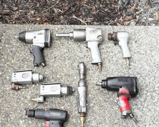 16 PneumaticToolsLotof8UntestedWrenchesRatchetsHammers