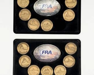 86 FleetReserveAssociationFRACollectorsSeriesBronzeMedallions