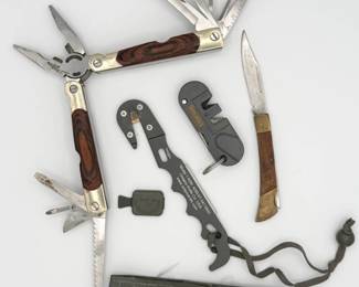 24 KnifeCollectionwMultiToolsandSurvivalTools4KnivesTotal