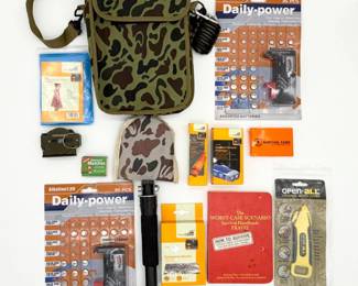 120 SurvivalKitwBagShovelPowerSuppliesBookCompassGear