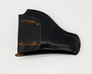 48 VintageBrauerBrosMfgCoStLouisH23BlackLeatherRevolverHolster