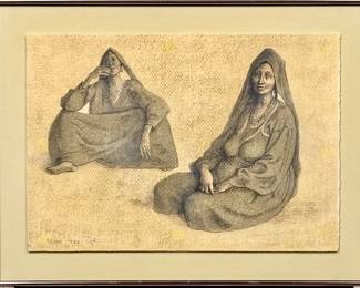 Francisco Zuniga Stone Lithograph. 