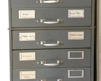 1326 - Metal File Cabinet - 52 x 18.5 x 27