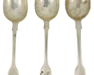 1989 - 3 Various Makers English Sterling Spoons (Description): 2.28oz