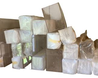 459 - Group Lot of Plexiglass Display Covers (Description): A group lot of plexiglass display covers in assorted sizes. Suitable for protecting and showcasing collectibles, figurines, and other display items.