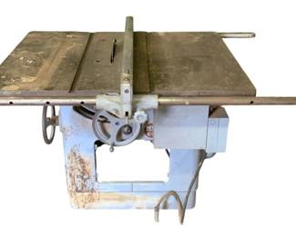 1305 - Delta Contractor Table Saw - 37.5 x 48 x 59 (Description): Used as is electric/electronic/mechanical item. No guarantee all components, untested.