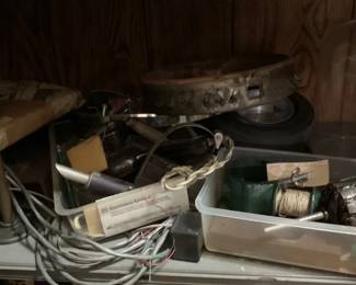 1221 - Shelf Lot of Assorted Electrical Parts (Description): Shelf Lot