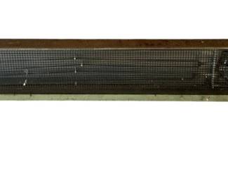 1275 - Vintage Hunter Electric Baseboard Space Heater (Description): 9 x 42 x 5 Used as is electric/electronic/mechanical item. No guarantee all components, untested.