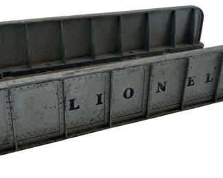 236 - Lionel Trains No. 314 Steel Girder Bridge (Description): Vintage Lionel Trains No. 314 steel girder die-cast bridge. Measures 2 inches by 10 inches by 5 inches.