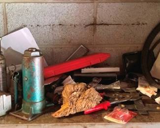 1256 - Shelf Lot of Assorted Tool Items