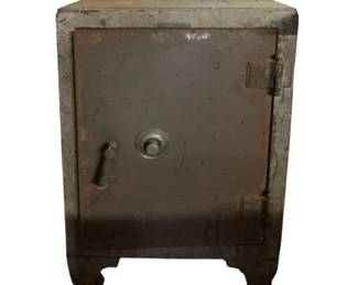 1337 - Antique Cast Iron Safe - 38 x 25 x 21.5