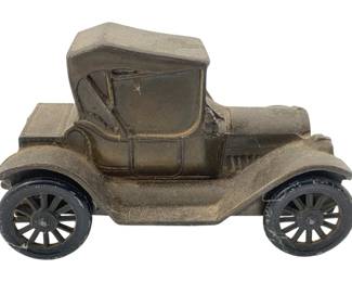 626 - First National Bank of Martinsville Car Bank (Description): The First National Bank of Martinsville bank in the form of a vintage automobile. Measures 3 1/2 inches by 5 1/4 inches by 2.75 inches.