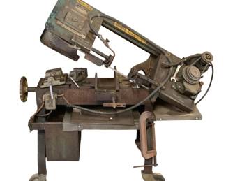 1281 - Wellsaw Horizontal Metal Cutting Band Saw (Description): 52 x 54 x 21 Used as is electric/electronic/mechanical item. No guarantee all components, untested.