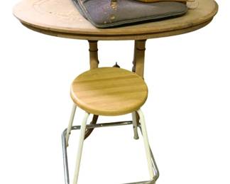 1323 - Lot of Assorted Items - Table, Stool & More